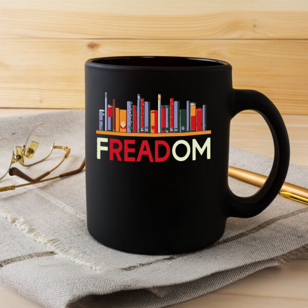 fREADom Anti Ban Books Freedom To Read Mug